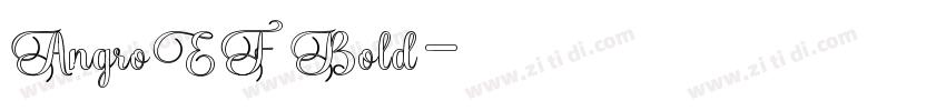 AngroEF Bold字体转换